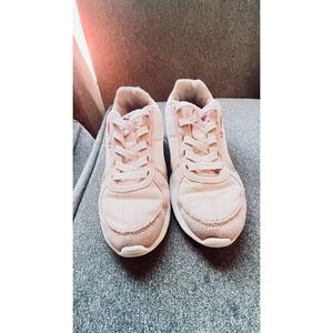 Puma Graviton AC Sneakers Kids Size 3C Pink Mesh Suede Low Top 381988-26